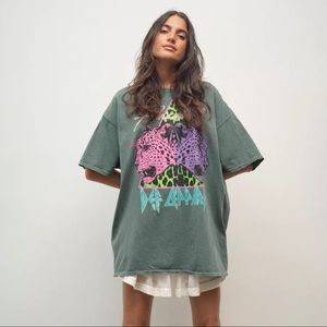Def Leppard Double Animal TShirt Dress